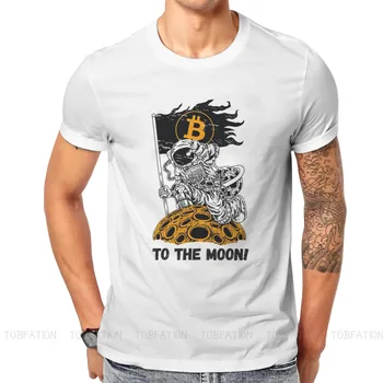 Kriptografijos Cryptocurrency Bitcoin Į Mėnulį Hodl T Shirt, Derliaus Gotikos Aukštos Kokybės Marškinėlius Negabaritinių Crewneck Streetwear