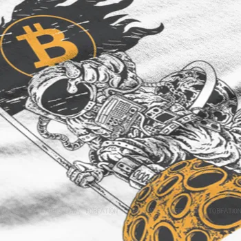 Kriptografijos Cryptocurrency Bitcoin Į Mėnulį Hodl T Shirt, Derliaus Gotikos Aukštos Kokybės Marškinėlius Negabaritinių Crewneck Streetwear