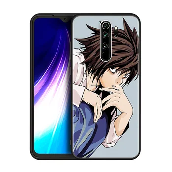 , Anime Death Note, L Xiaomi Redmi 9 Pastaba 9S 8T 8 7 6 5 5A Poco M3 C3 X3 NFC M2 F1 Pro Max Telefono dėklas