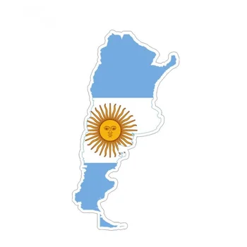 Asmenybės Argentina Žemėlapis, Vėliava Automobilių Lipdukas PVC Vinilo Decal Auto Reikmenys 14.2 CM*7.5 CM