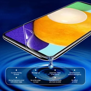 2VNT Pilnas draudimas Hidrogelio Plėvelės Samsung Galaxy A52 4G Ar 5G Telefonas Kino Ekrano Apsaugos SamsungA52 Sansung 52 Ne Stiklo