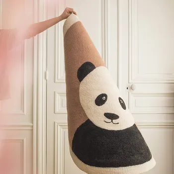 Animacinių filmų Apvalus kilimas Pelėda Panda Vaivorykštė spausdinti Šiaurės Sutirštės Anti-rudenį Kilimėlis Miegamojo Lovos Vaikų Žaidimo nuskaitymo kilimėlis