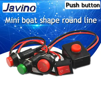 Mygtukas jungiklis atsparus vandeniui mažų automobilių grandinės vielos garsiakalbis, elektrinė mini valties formos apvalios linijos