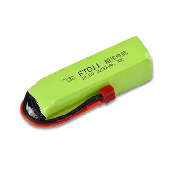 Atnaujintas 14.8 V Baterija Feilun FT010 FT011 RC greitaeigiai Kateriai, žaislų Priedai 4S 14.8 V 3200mAh lipo Baterija su T plug 1PCS
