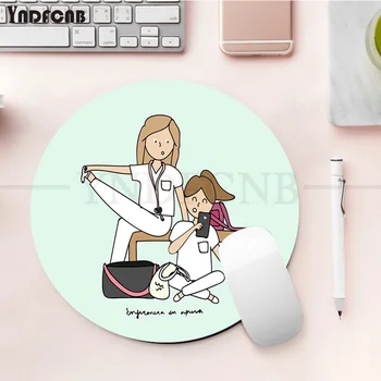 YNDFCNB Gydytojas, Slaugytoja, Medicinos Medicina, Sveikata Gražus Anime apvalios Pelės Kilimėlį žaidimų Kilimėlis Kilimas PC Laptop Notebook