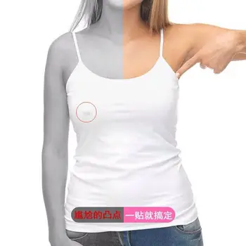 Moterų Kvėpuojantis Vienkartinių neaustinių Slyvų formos Krūties Lipdukai CreativeRound Anti-glare Anti-guzas Plonas Krūtinės Lipdukai 10/50
