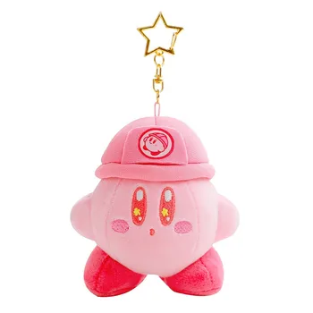 Mielas Animacinių Filmų Žvaigždė Kirby Pliušinis Lėlės Žaislas Inžinierius Kirby Minkšti Kimštiniai Lėlės Rausvos Akys Žvaigždė Kirby Pakabukas Merginos Atostogų Dovanų