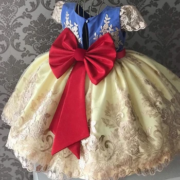 Gėlių Siuvinėjimas Mergaitė Princesė Dress Naujųjų Metų Kostiumas Duobute, Vaikams, Vaikų, Vestuvių Drabužių Šalies Vakare Gown Suknelė Mergaitėms