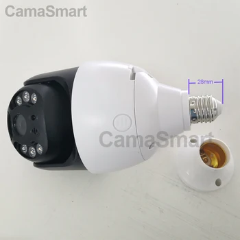 Tuya IP Wifi vaizdo Kamera 3MP HD PTZ Kamera su Pilnu Šviesos Naktinio Matymo Lauko dvipusis Ryšys Auto Stebėjimo E27 Lemputės Smart Gyvenimo APP