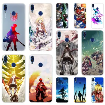Išpuolis Titan Anime Minkštos TPU Case Cover For Huawei Honor 30 20 10 9 Lite 9a 8a 7a Pro 10X 10i 30s 20lite 10lite