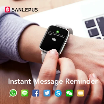 SANLEPUS 2021 NAUJŲ Skambinti Smart Watch Vyrai Moterys Vandeniui Smartwatch MP3 Grotuvo KOLEGA 