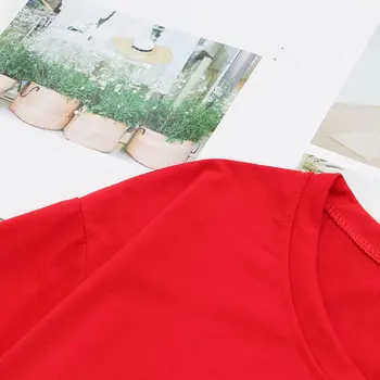 Plus size V-kaklo medvilnės laiškas spausdinti moterų losse trumpas rankovės tshirts 2021 naujas vasaros atsitiktinis red white lady t marškinėliai moteriška viršų