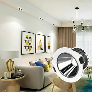 Pritemdomi LED Downlight vandeniui ip54 20W LED Spot Šviesos diodų (LED) Apdailos Lubų Lempa AC 110V, 220V