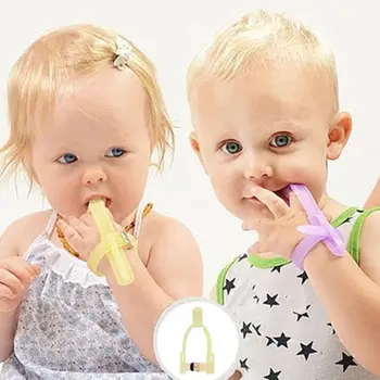1 Vnt Kūdikių Piršto Čiulpimo Sustabdyti Anti-valgyti Piršto Nykščio Pirštinės 1-5 Metų Vaikų Ortodontijos Kūdikių Priežiūros Reikmenys
