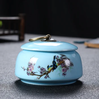 WSHYUFEI Keramikos uždaromos Arbatos jar Kinijos kelionės Arbatos Caddy Virtuvės Saugojimo Prieskonių, džiovintų vaisių jar Arbatos Dėžutės Saldainių talpykla