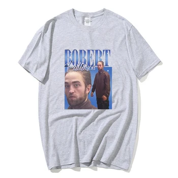 Robert Pattinson Unisex T Shirts Tees Marškinėliai Topai Dizaino Medvilnės Juoda Vyrai Moterys Trumparankoviai Estetinės Moterų Marškinėlius Dropshipping