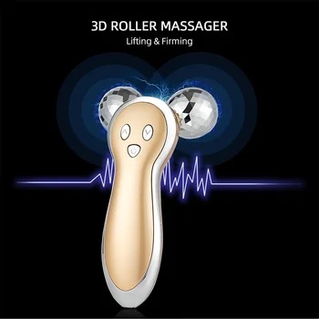 Vibracija Massager 3D V Veido Roller Masažas, Veido Kėlimo Stangrinantis viso Kūno Lieknėjimas 360 Sukasi Minkymo Raukšlių šalinimas, Odos