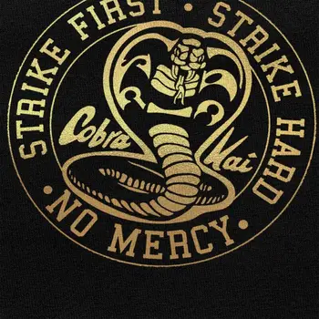 Gold Cobra Ka T Marškinėliai Vyrams trumpomis Rankovėmis Streikuoti, Pirmas Streikas Sunku No Mercy 