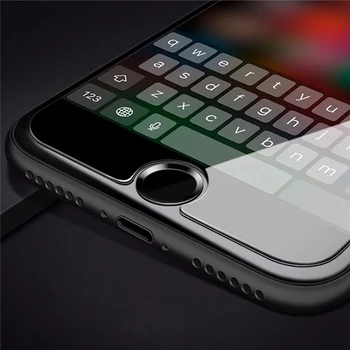 Home Mygtuką Lipdukas Raštas Klaviatūra Keycap IPhone 5s 5 4 6 6s 7 Plius Parama pirštų Atspaudų Atrakinti ID