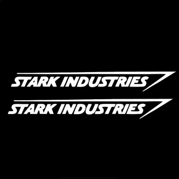 2 X Stark Industries Automobilių Kėbulo Juostelės Lipdukai, Vinilo Decal Geležinis Žmogus Automobilis Stying Jdm Racing,20cm*3cm