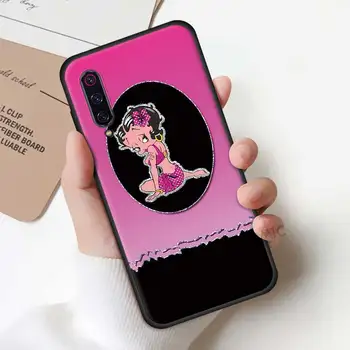 Betty Boop Naujai Telefoną Atveju Xiaomi Mi Poco X3 NFC M3 F1 10T Pro 5G 10 Pastaba A2 8 Lite 9T CC9 9 CC9E TPU Juodas Minkštas Viršelis