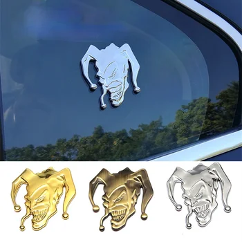 1 Vnt 3D Metalo Klounas Juokinga, Galiniai Emblema Sparnas Ženklelio Lipdukai Automobilio Lipdukų Kūrybos Apdailos Universaliųjų Automobilių Reikmenys