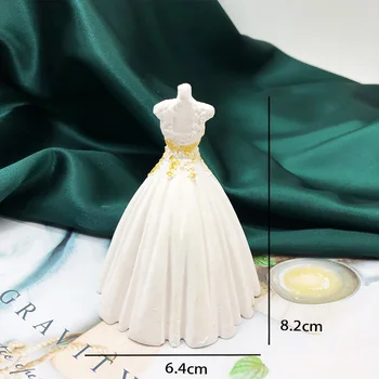 Vestuvinė suknelė silikono formos šokolado putėsiai torto kepimo įrankis, klijai pelėsių 