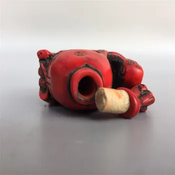 Kinijos Senojo Pekino Ranka Raižyti Bareljefas Raudonos, Koralų Uosti Butelis