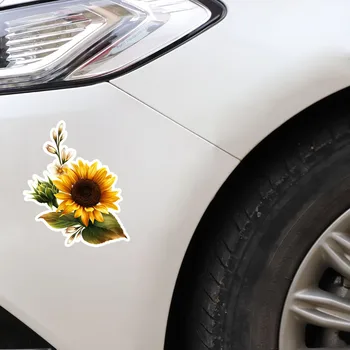Graži Gėlė, Automobilių Lipdukai Saulėgrąžų Puošimas Gėlėmis Aukštos Kokybės Asmeninį Spalvos