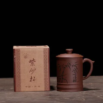 Teacup Raudonos Molio Arbatos puodelio keramikinis Puodelis Zisha Puodelis Kinijos Teaware Nemokamas Pristatymas