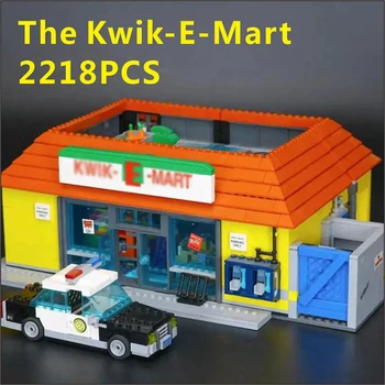 Tas Kwik-E-Mart Namas modelių Kūrimo Rinkiniai Blokai, Plytos, Žaislai Vaikui Gimtadienio, Kalėdų Dovana SANDĖLYJE