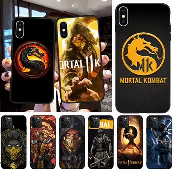 Mortal Kombat 11 Minkšto Silikono TPU Telefono Dangtelį iPhone 11 pro XS MAX 8 7 6 6S Plus X 5S SE 2020 XR atveju
