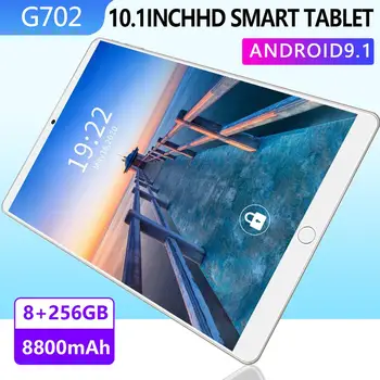 Pasaulinė versija Naujų 256G 10.1 colių G702 4G Telefonu tablet 8 256 GB ROM Android 9.1 8800mAh 1960 m.*1080 tablet PC