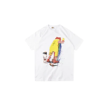 Travis Scott X M marškinėliai JACKBoy High Street Prekės trumpomis Rankovėmis, Negabaritinių Vyrų, Moterų Cactus Jack Mados Hip-Hop T Shirts