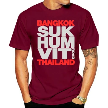 Juokinga Vyrų Marškinėliai Moterims Suvenyrinius Marškinėlius Sukhumvit Road, Bankokas, Tailandas Juokingas Cool T-Shirt