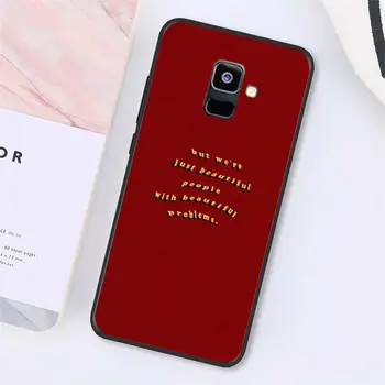 Maiyaca raudona Retro modelio meno dainų estetinės Telefono dėklas Samsung Galaxy A7 A50 A70 A40 A20 A30 A8 A6 A8 Plius A9 2018