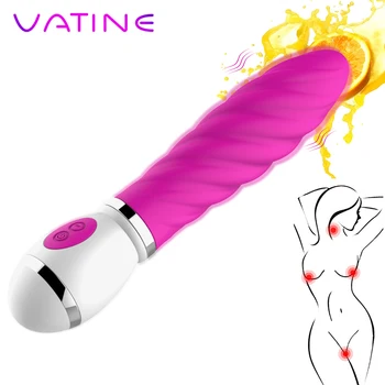 VATINE 12 Greičio Dildo Vibratorius, Sekso Žaislai Moterims, Magic Wand Moterų Masturbator 360 Laipsnių Sukimosi Klitorio G Spot Stimuliatorius