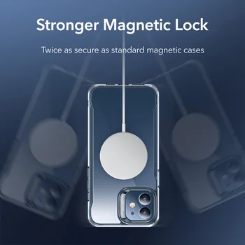 ESR Magnetinio Atveju iPhone, 12/12 Pro Max Sidekick Hibridas Atveju su HaloLock Magnetinio Belaidžio Įkrovimo Atveju iPhone, Pro 12