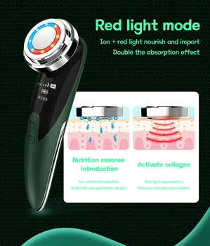 Veido Massager LED šviesos terapija Sonic Vibracijos Raukšlių Šalinimas, Odos Sugriežtinimas Karšto Kietas Gydymas, Odos Priežiūros, Grožio Prietaisas