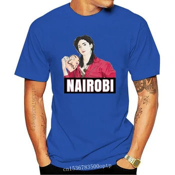 La casa de papel Nairobis piešimo T shirt marškinėliai la casa de papel mergina galia alba flores portretas nairobis tokio tokijas