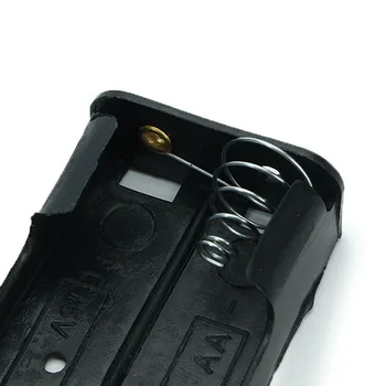 KINCO 10vnt 2X 1,5 V AA Black & White Plastiko, Baterijų Laikiklį Atveju Neuždarytų Lauke Baterijos Laikymo Dėžės Su 93mm Laidai