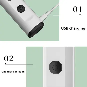USB Įkrovimo Dvigubai Pavasario Šluotelė Galvos Elektrinis Pieno Putų Du Greičiai, Nerūdijančio Plieno Rankinės Geriamojo Maišytuvas