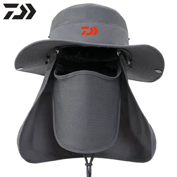 Madinga Lauko Laipiojimo Žvejys Skrybėlę UV Apsauga skėtį nuo saulės Skrybėlę Didelis Pastoge Reguliuojamas Kamufliažas Skrybėlę 2021 Daiwa Žvejybos Hat