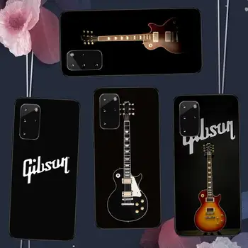 Gibson Gitara Telefono dėklas Samsung S6 S7 krašto S8 S9 S10 e plius A10 A50 A70 note8 J7 2017