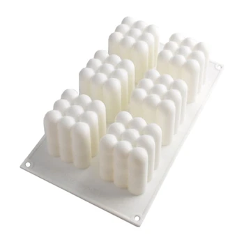 Fashion6 Ertmės 3D Cube Žvakė Pelėsių Silikono Formų skirti 