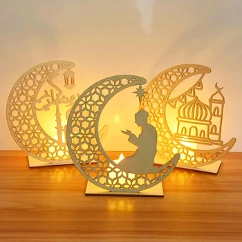 Medinis Pakabukas LED Žvakių Šviesos Ramadanas Apdaila 