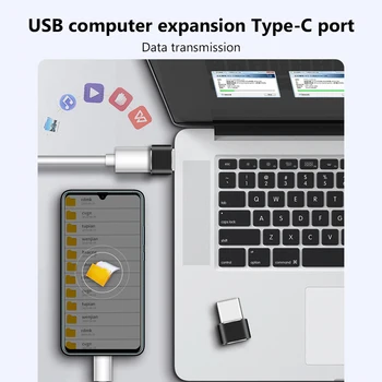 5/10vnt OTG USB Type C) USB 3.0 Micro Usb Adapteris, Įkroviklis Duomenų Kabelis Konverteris Xiaomi Redmi Huawei Kolega Vivo Telefono