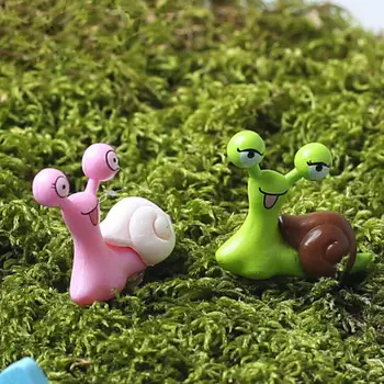 Namų Bonsai Papuošalai Moss Micro Kraštovaizdžio Animacinių Filmų Sraigės Pasakų Sodo Miniatiūros Figūrėlės Jardin Terariumai, Dekoras