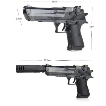 2021 Naujos statybos blokus žaislai ginklas žaislai ginklą Desert Eagle ir Revolveris wtih kulka plastikinis pistoletas modelio vaikų berniukų dovana