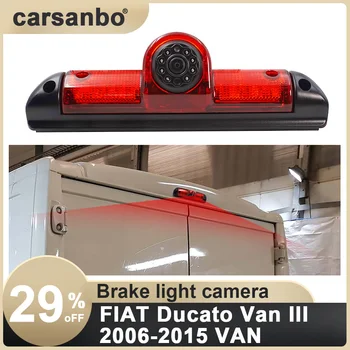 Automobilių Stabdžių Šviesos, Kamera FIAT Ducato Krovininis III 2006-VAN Galinio vaizdo atvirkštinio vaizdo Kamera su 7 Colių galinio vaizdo veidrodis